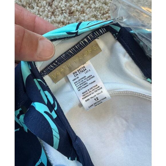 NWOT, BeachHouse Womens Swim suit tankini top, size 12, Strapless, Tie Back - Picture 5 of 5